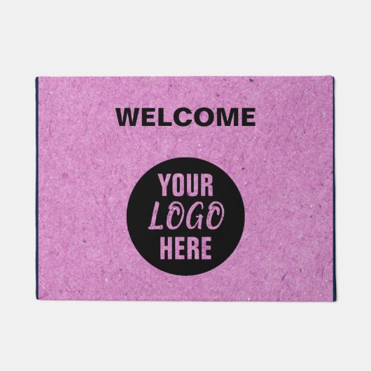 Uw Logo merk Welkom Kraft papier Deurmat (Voorkant)