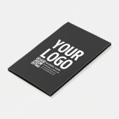 Uw logo met bewerkbare QR-code en tekst Post-it® Notes (Schuin)