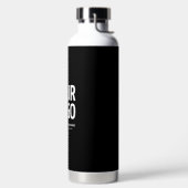 Uw logo met bewerkbare QR-code en tekst Waterfles (Links)