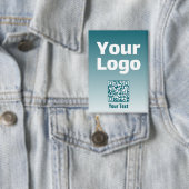 Uw logo met bewerkbare QR-code en verloop van kleu Button (Insitu)