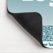Uw Logo met bewerkbare QR-code en verloopombre Muismat (Hoek)