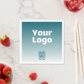 Uw Logo met bewerkbare QR-code en verloopombre Servet (Insitu)