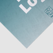 Uw Logo met bewerkbare QR-code en verloopombre Tissuepapier (Detail)