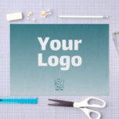 Uw Logo met bewerkbare QR-code en verloopombre Tissuepapier (Craft)