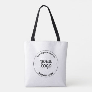 Uw Logo met bewerkbare slogan en bedrijfsnaam Draagtas