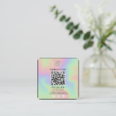 Uw Logo met QR-code Visitekaartje (Staand voorkant)