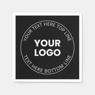 Uw Logo minimalistische stijl Servet