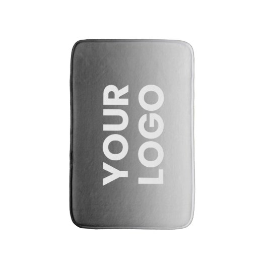 Uw Logo & modern bewerkbaar kleurverloop Badmat (Voorkant Verticaal)