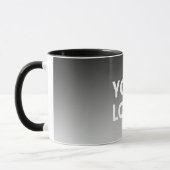 Uw Logo & modern bewerkbaar kleurverloop Mok (Links)