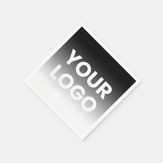 Uw Logo & modern bewerkbaar kleurverloop Servet (Hoek)