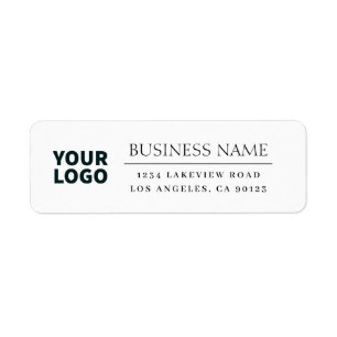 Uw Logo   Modern Classic Zwart & Wit Etiket