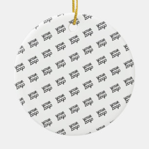 Uw Logo   Modern diagonaal herhaald ontwerp Keramisch Ornament