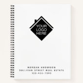 Uw Logo - Modern minimalistisch Notitieboek (Voorkant)