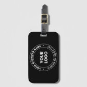 Uw Logo | Moderne bewerkbare tekst & elementen Bagagelabel (Voorkant (verticaal))