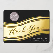 Uw Logo moderne Dank u Echte Kaart van de Korting (Voorkant)