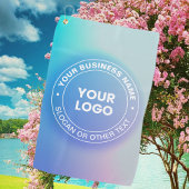 Uw Logo | Moderne vervagende kleur Ombre & witte t Golfhanddoek