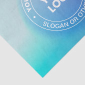 Uw Logo | Moderne vervagende kleur Ombre & witte t Tissuepapier (Detail)