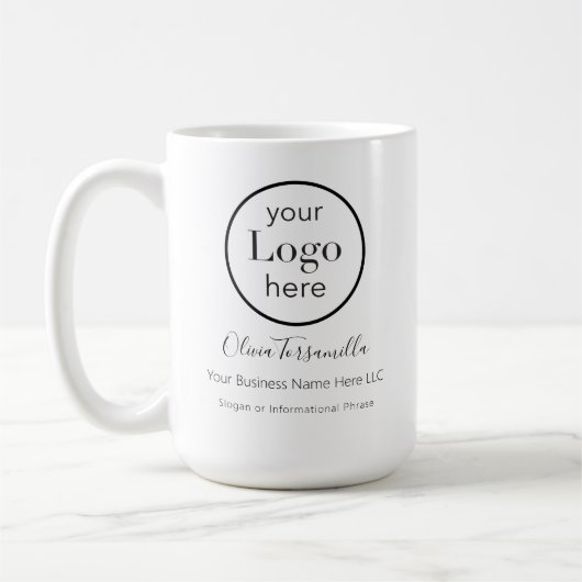 Uw Logo naam bedrijf Koffiemok (Links)