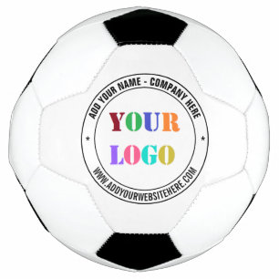 Uw Logo Naam Info Merk Voetbal Bal Voorbeeld