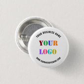 Uw Logo Naam Website Promotion Company Button (Voorkant /achterkant)