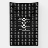 Uw Logo of Afbeelding betegeld patroon groot centr Spandoek (Verticaal)