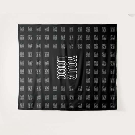 Uw Logo of Afbeelding betegeld patroon groot centr Wandkleed (Voorkant (horizontaal))