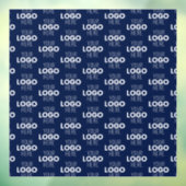 Uw logo of afbeelding herhalend patroon | Marinebl Raamsticker (Vel 3)