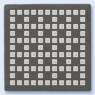 Uw Logo of Afbeelding uniek herhalingspatroon Stenen Onderzetter