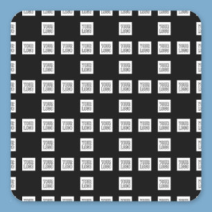 Uw Logo of Afbeelding uniek herhalingspatroon Vierkante Sticker