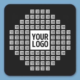 Uw Logo of Afbeelding   Uniek modern patroon Vierkante Sticker