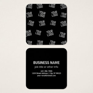 Uw Logo of Afbeelding   willekeurig uitziende Sjab Vierkante Visitekaartjes