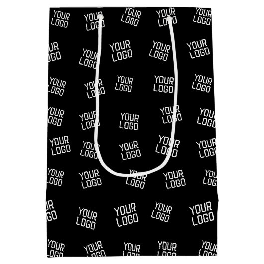 Uw logo of afbeelding | Willekeurige sjabloonweerg Medium Cadeauzakje (Achterkant)