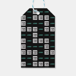 Uw Logo of Afbeelding   Zig Zag patroon met twee a Cadeaulabel