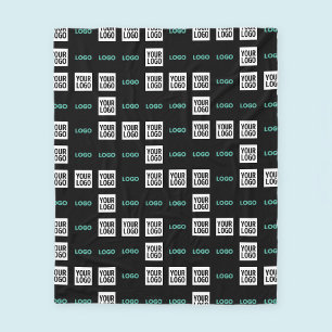 Uw Logo of Afbeelding   Zig Zag patroon met twee a Fleece Deken