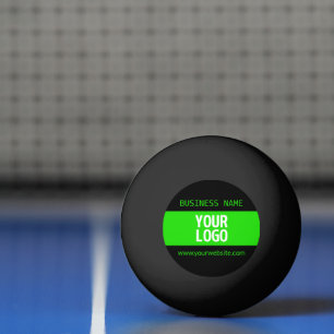 Uw Logo of Afbeelding Zwart en helder groen Pingpongballen