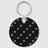 Uw Logo of een ander Afbeelding | Diagonal Stripes Sleutelhanger (Voorkant)