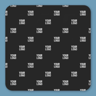 Uw Logo of een ander Afbeelding   Diagonal Stripes Vierkante Sticker