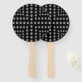 Uw Logo of een ander Afbeelding | Uniek modern pat Handwaaier (Voorkant en achterkant)