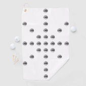 Uw Logo of een geüpload Afbeelding | sterpatroon Golfhanddoek (Insitu)