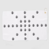 Uw Logo of een geüpload Afbeelding | sterpatroon Golfhanddoek (Horizontaal)