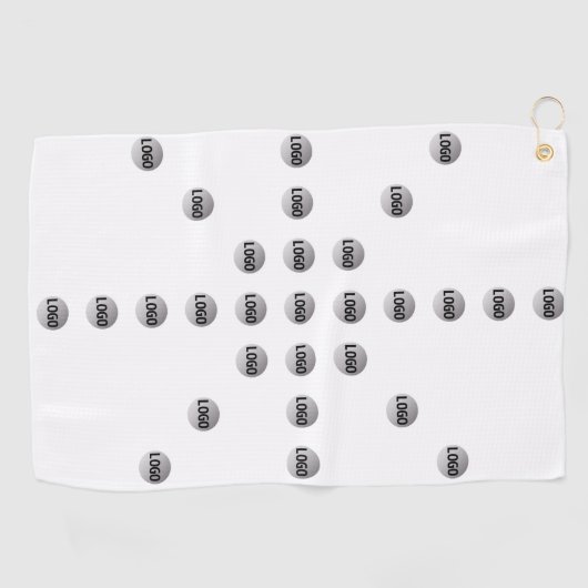 Uw Logo of een geüpload Afbeelding | sterpatroon Golfhanddoek (Horizontaal)