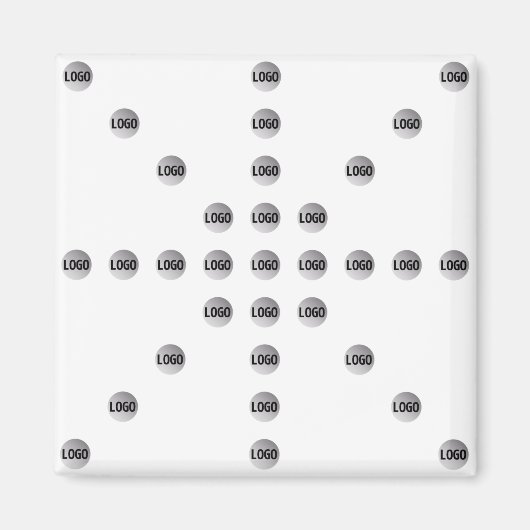 Uw Logo of een geüpload Afbeelding | sterpatroon Magneet (Voorkant)