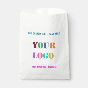 Uw Logo of Foto Aangepaste Tekst Favor Tassen Voor Bedankzakje