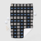 Uw Logo of geüploade Afbeelding | geometrisch patr Golfhanddoek (Insitu)