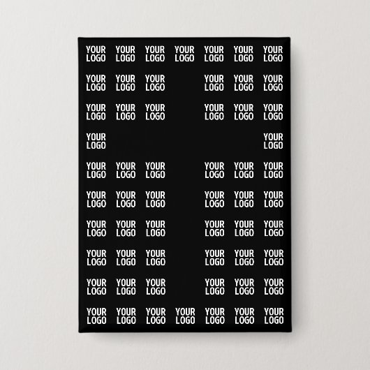 Uw Logo of geüploade Afbeelding | kruispatroon Button (Voorkant)