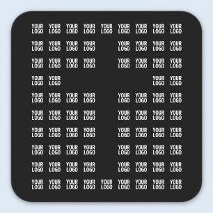 Uw Logo of geüploade Afbeelding   kruispatroon Vierkante Sticker