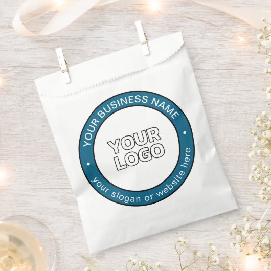 Uw logo of ontwerp & aanpasbare cirkeltekst bedankzakje (Geknipt)