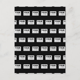 Uw logo of ontwerp bewerkbare kleur achtergrond briefkaart