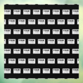 Uw logo of ontwerp | bewerkbare kleur achtergrond raamsticker (Vel 3)