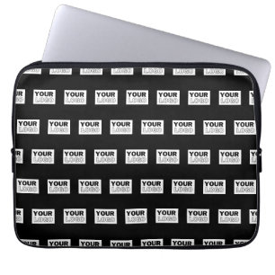 Uw Logo of ontwerp Bewerkbare kleurenachtergrond Laptop Sleeve